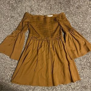 SANCIA off the shoulder mini dress